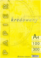 Papier kredowy A4 (100) 300g Kreska 00495